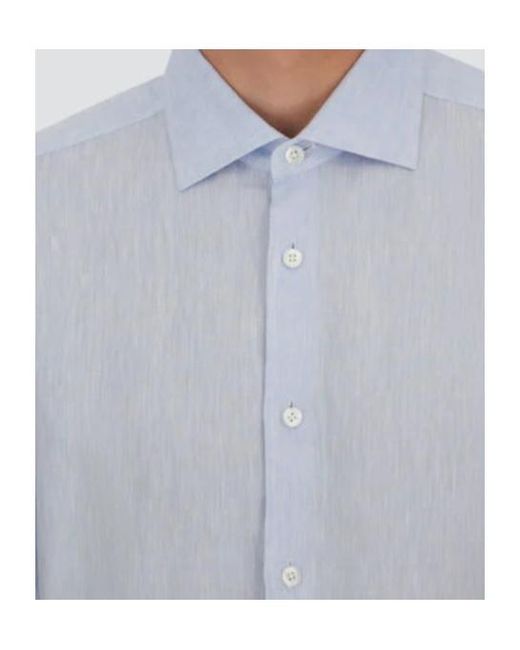 Herno Blue Buttoned Shirt for men