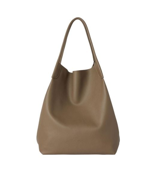 Loro Piana Brown Extra-Large Bale Hobo Bag