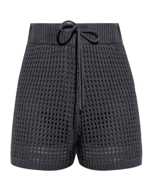 AllSaints Black Paloma Drawstring Knit Shorts