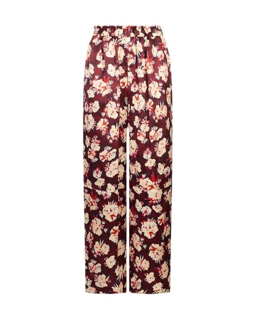 Rabanne Red Pantalon Straight Pants