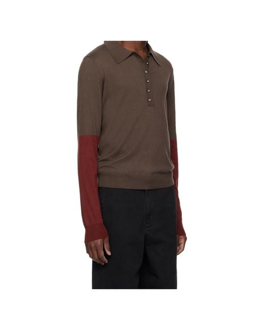 Entire studios Multicolor Split Sleeve Polo for men