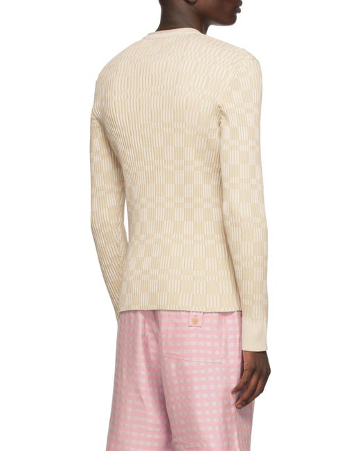 Jacquemus Natural Knitted Pullover for men