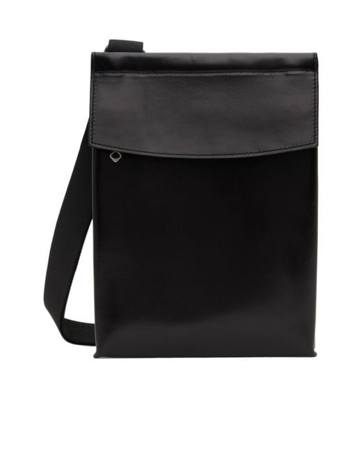 Our Legacy Black Aamon Pocket Shoulder Bag for men