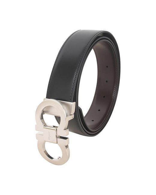 Ferragamo Red Double-Sided Logo Belt for men