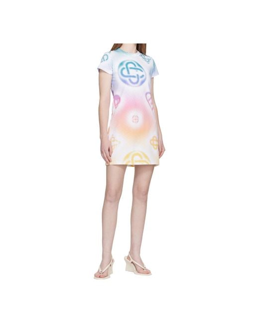 Casablanca Pink Printed Mini Dress