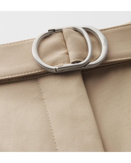 Dior Natural Belted Flared Pants