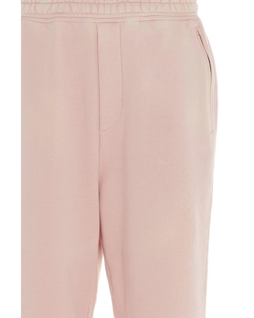 we11done Pink Bleached Track Trousers
