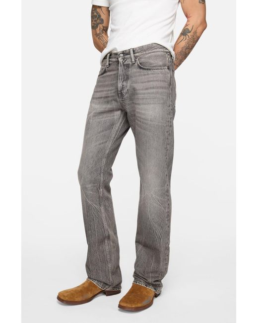 Acne Gray Regular Fit Jeans for men