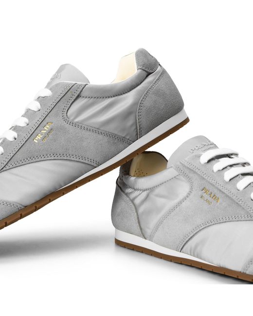 Prada White Versatile Sports Shoes for men