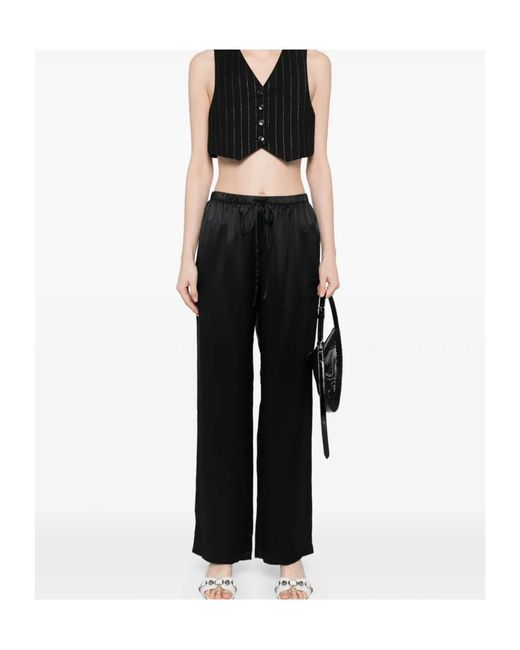 Reformation Black Olina Trousers