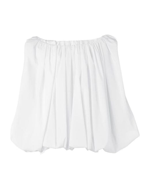Jacquemus White Draped Top