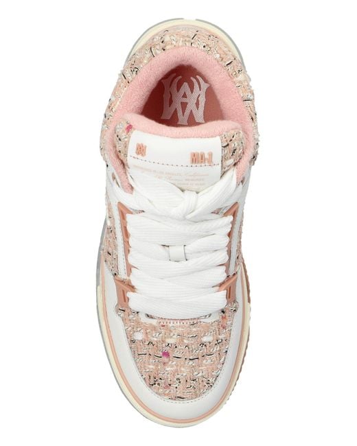 Amiri Pink Ma1 Logo Patch Sports Shoes