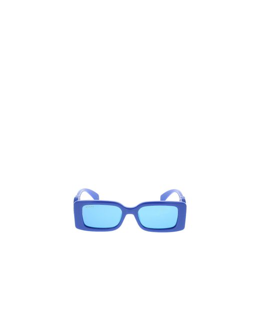 Gucci Blue Eyewear Rectangular Frame Sunglasses