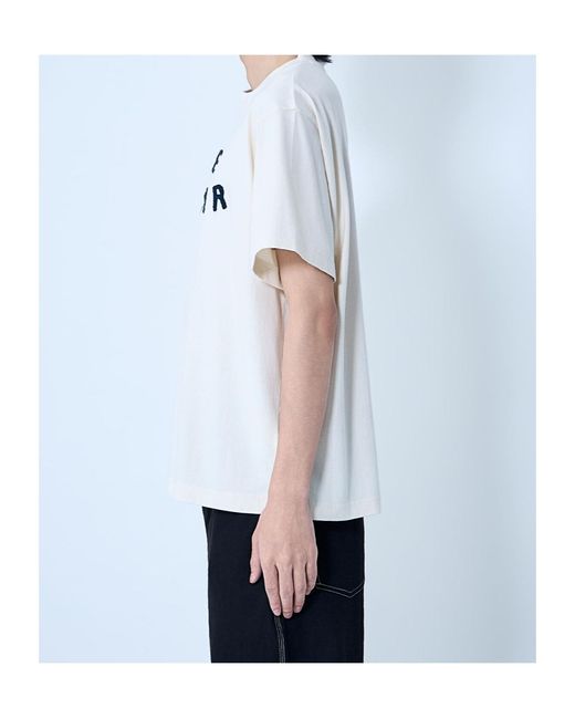STORY mfg. Blue Logo-Embroidered T-Shirt for men