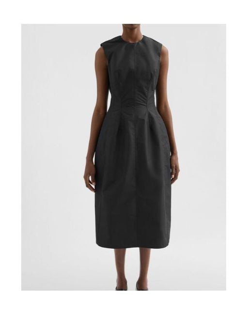 Jil Sander Black Calf Length Sleeveless Dress