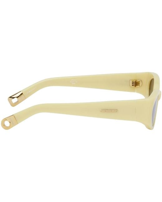 Jacquemus Green Oval Frame Sunglasses for men