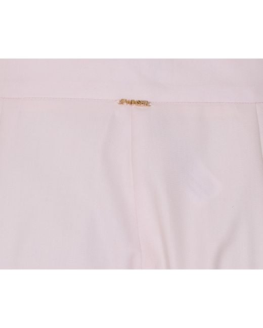 Twinset Pink Pleated Tapered Pants