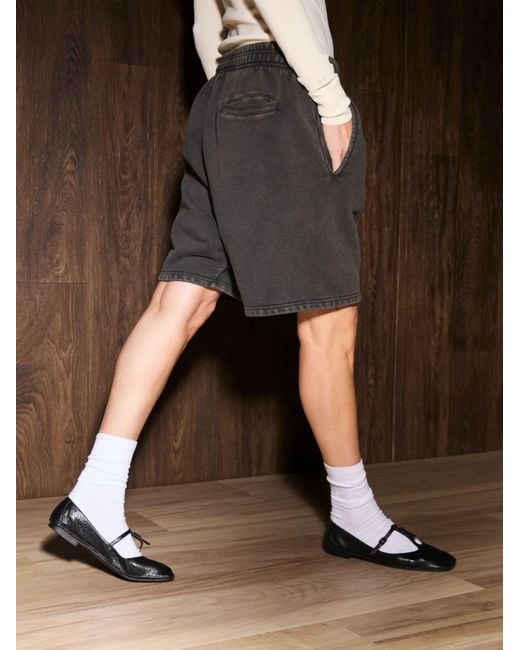 Entire studios Black Standard Elastic Waistband Sweatshorts for men