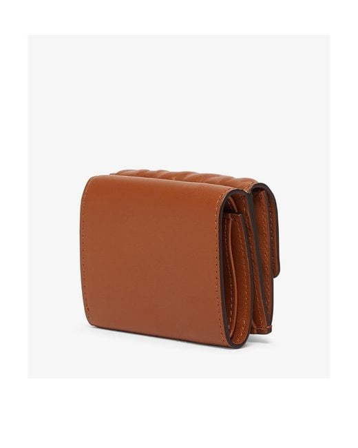 Fendi Brown F Is Embossed Wallet