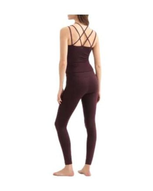Eres Purple High-Waisted Leggings