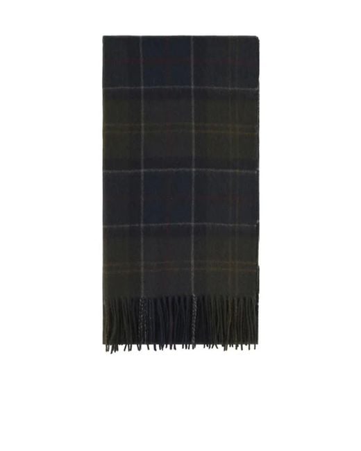 Barbour Blue Plaid Scarf for men