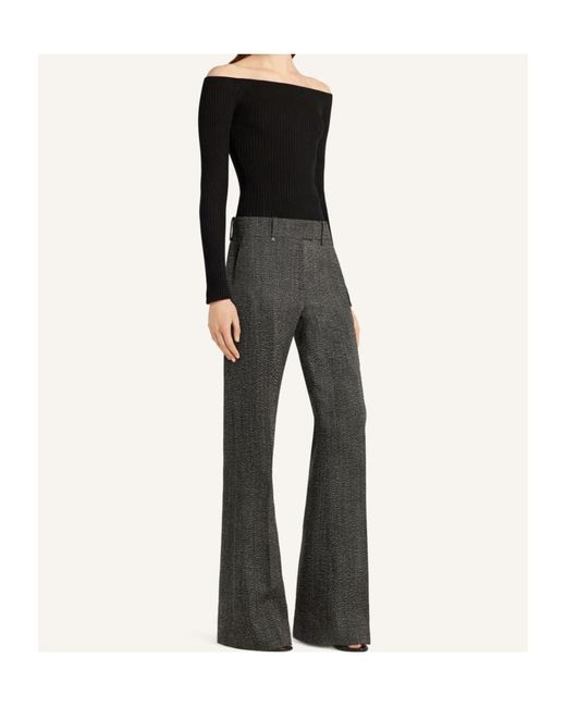 Courreges Black Courrèges Off-Shoulder Ribbed Top