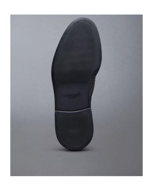 Thom Browne Black Brogue Lace-Up Boots