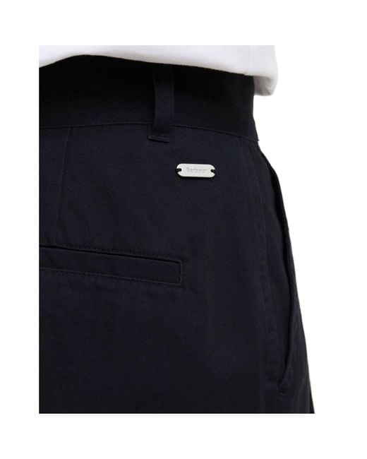 Barbour Blue Fern Pleated Shorts