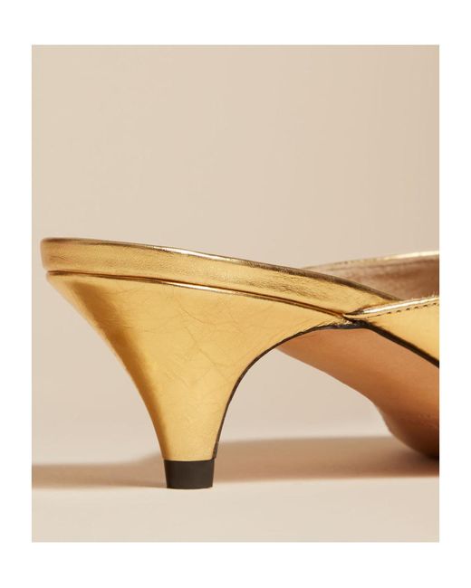 Khaite Natural The River Pointed-Toe Mules