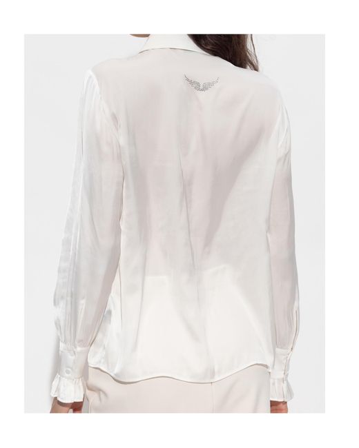 Zadig & Voltaire White Thely Blouse