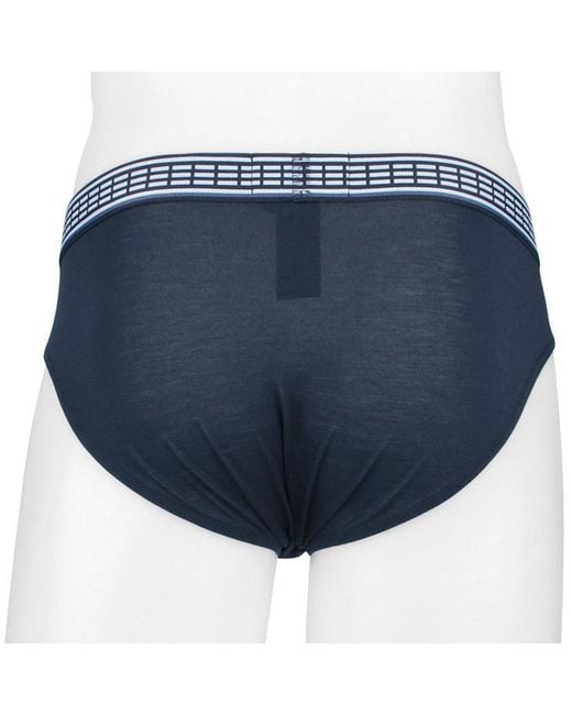 Emporio Armani Blue 3-Piece Briefs Pants for men