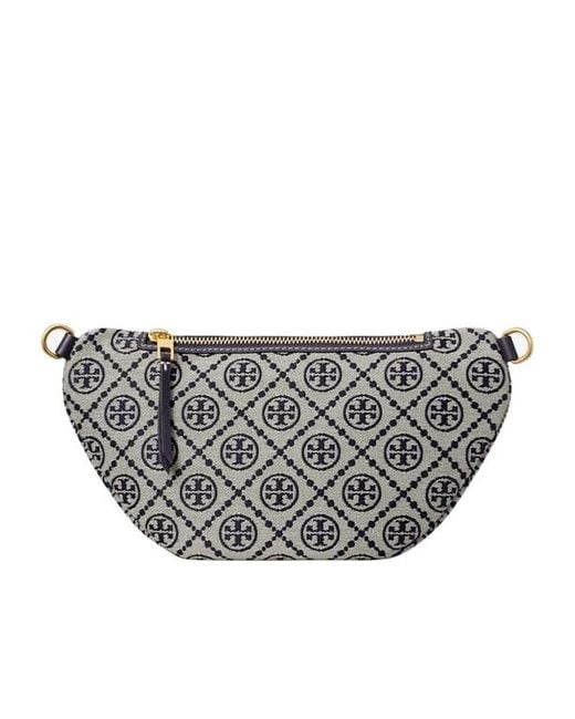 Tory Burch Gray T Monogram Belt Bag
