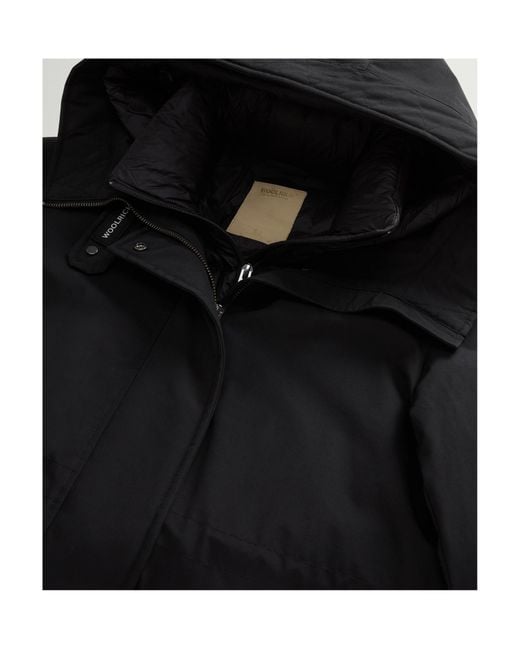 Woolrich Black Ramar Straight Hem Parka