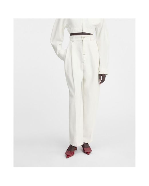 Jacquemus White Tapered Trousers