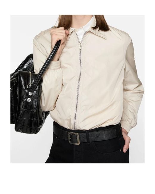 Acne Natural Logo Zip Fastening Jacket for men