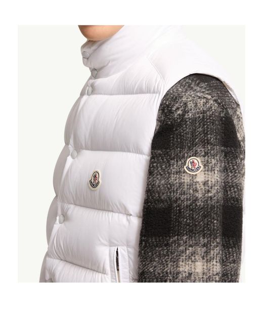 Moncler White Tibb Down Vest for men