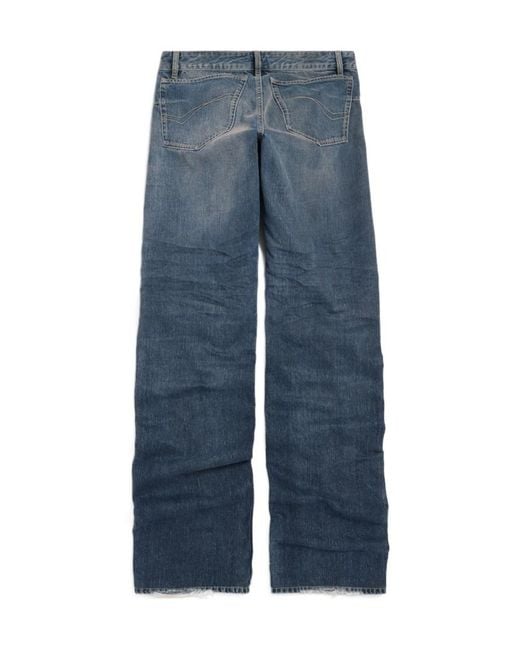 Balenciaga Blue Fitted Low-Waisted Jeans