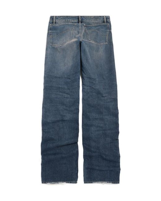 Balenciaga Blue Fitted Low-Waisted Jeans