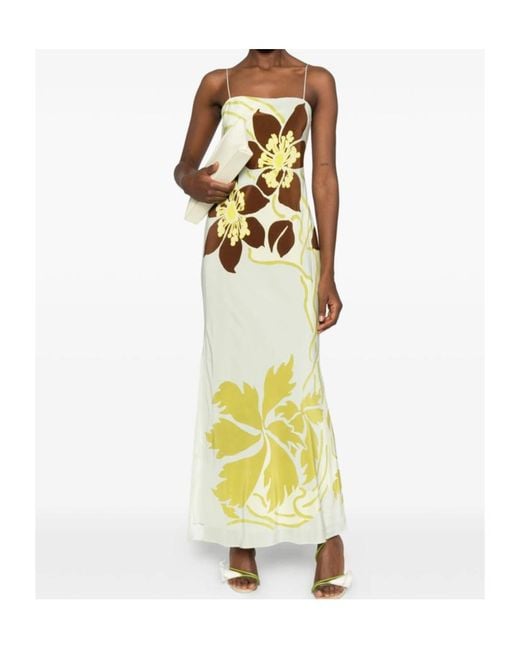 Sir Metallic Floral Pattern Dress