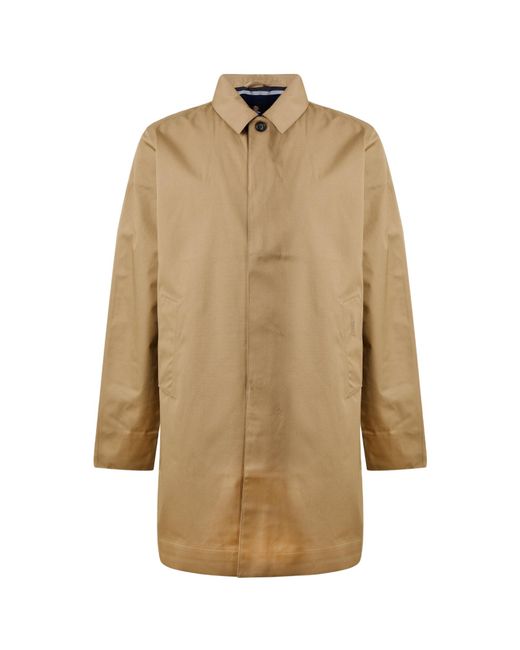 Barbour Natural Single-Breasted Mid-Length Utility Jacket for men