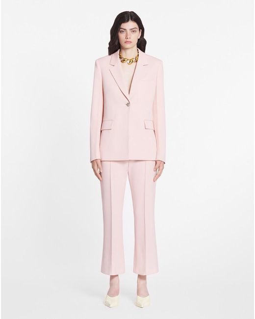 Lanvin Pink Single-Breasted Suit Jacket