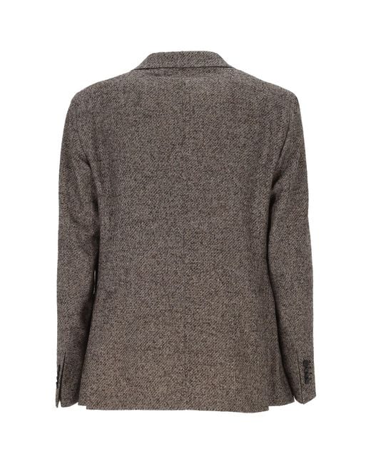 Tagliatore Brown Single-Breasted Blazer for men