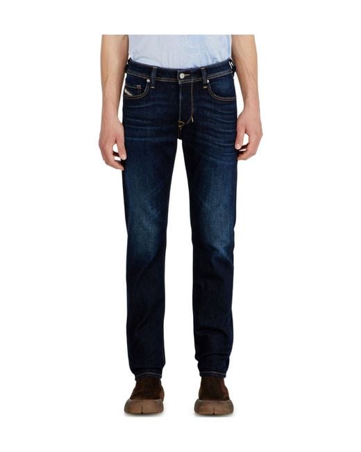 DIESEL Blue Larkee-Beex Tapered Jeans for men