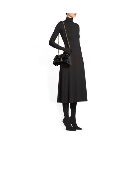 Balenciaga Black Crush Small Shoulder Bag