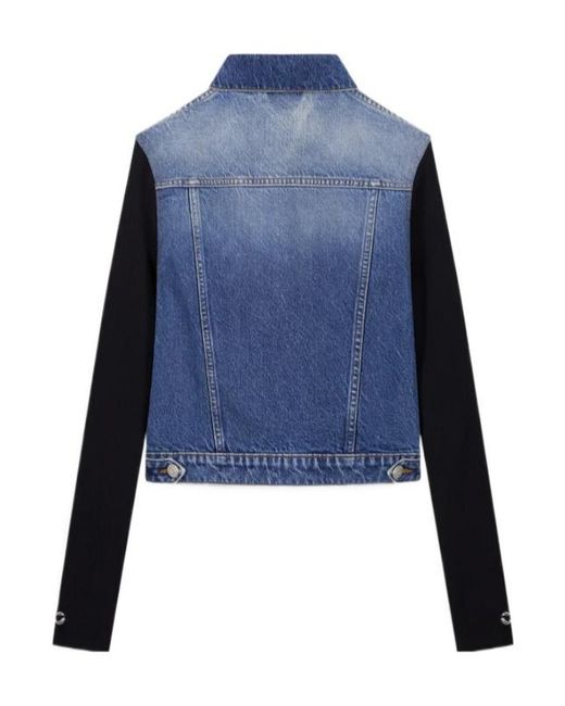 Coperni Blue Patchwork Denim Jacket