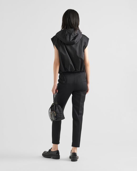 Prada Black Re-Nylon Half-Zip Gilet