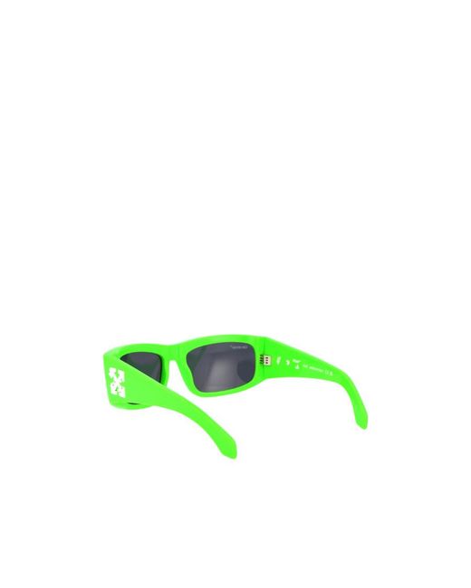 Off-White c/o Virgil Abloh Green Joseph Rectangular Frame Sunglasses for men