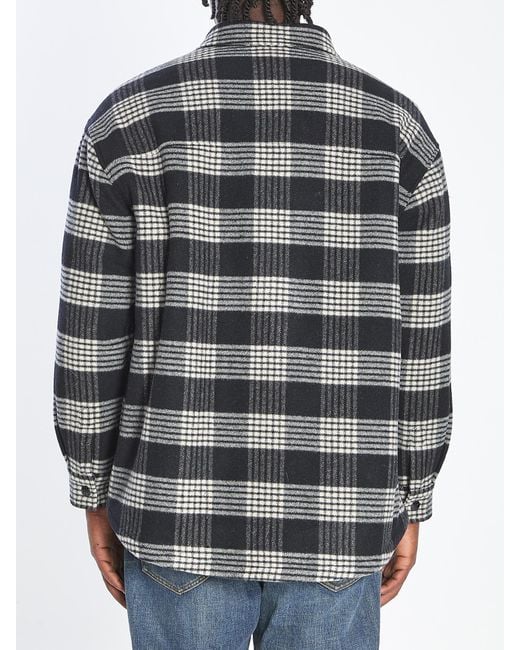 Céline Gray Quilted Overshirt for men