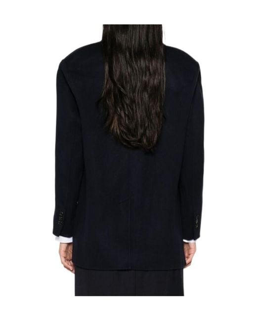 Theory Blue Double-Face Oversized Blazer