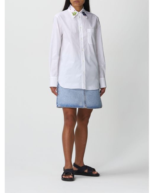 Marni White Long-Sleeved Shirt